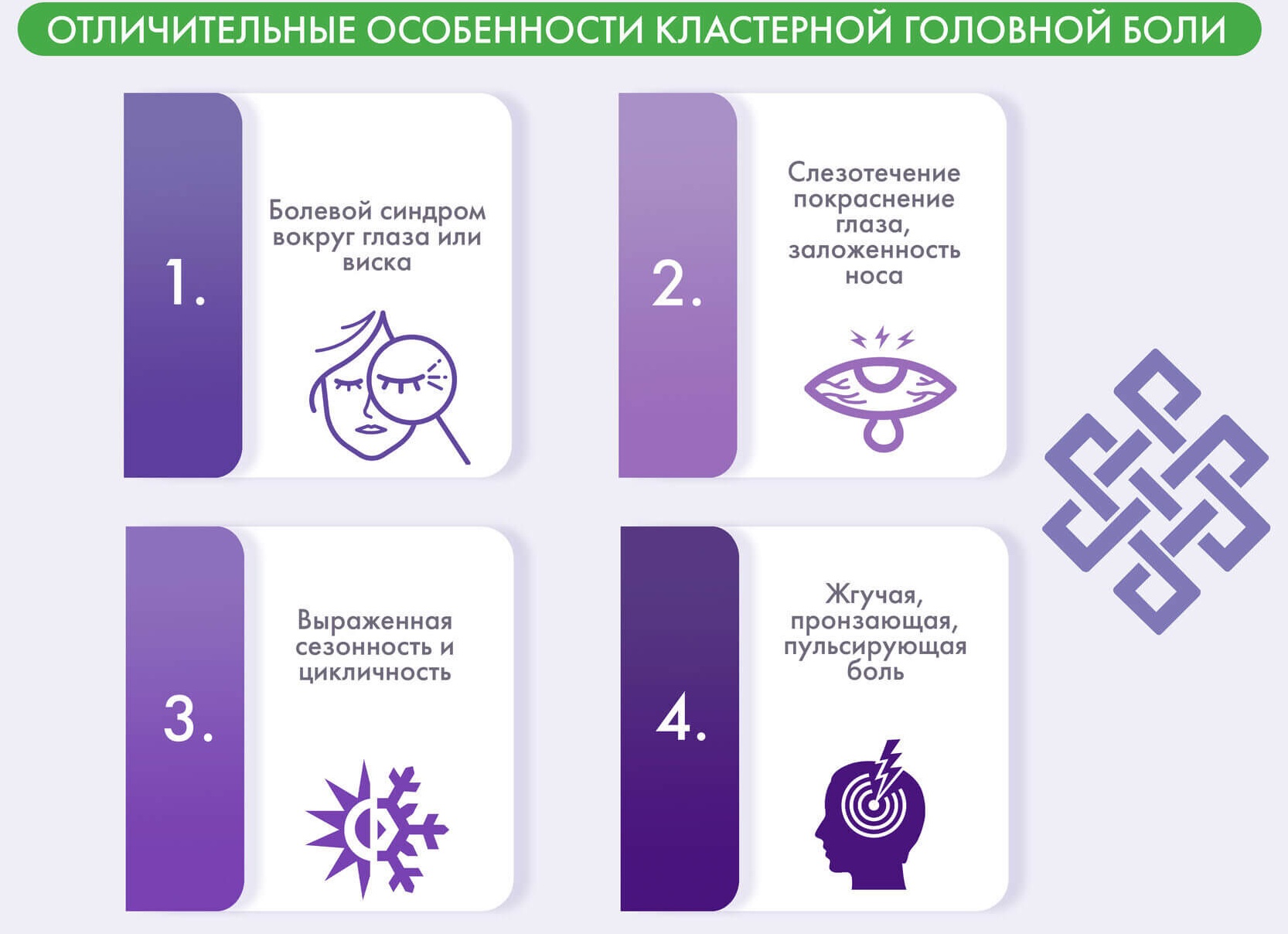 Кластерная головная боль: особенности, лечение, профилактика